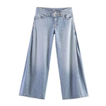 Women's High-waisted Straight-leg Jeans