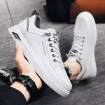 Mens Sports Sneakers Trendy White Shoes For Spring And Autumn
