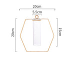 Nordic Ins Wind Golden Wall Hangings Wall Hanging Vase Hydroponics