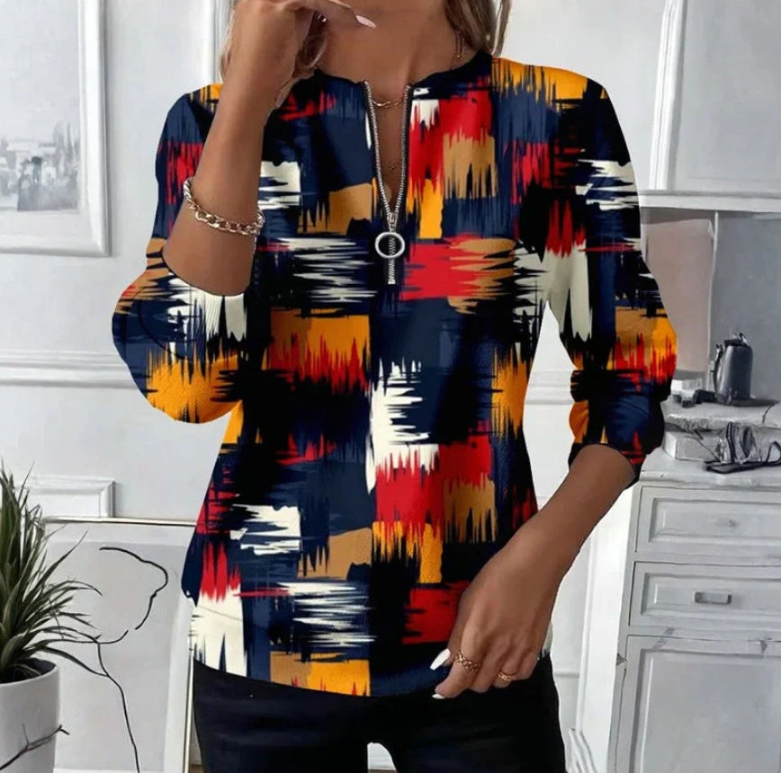 Womens Elegant Casual Fashion Half-Zip Hoodie
