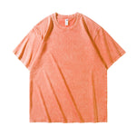 Heavy Cotton Washing To Make Old Short Sleeves
