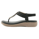 Comfortable Round-toe Large-size Flats For Seaside Vacations
