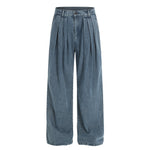 Mens Fashionable Casual Solid-Color Straight-Leg Pants