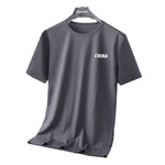 Summer Ice-silk Short-sleeve T-shirt For Men