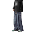 Hong Kong Style Retro Overalls Jeans Man