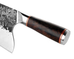 Hammer brushed kitchen knife