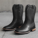 Western Denim Boots Fashion Embroidered
