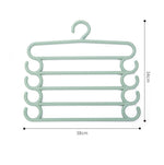 Stainless Steel Wardrobe Storage Type Pants Trousers Hanger Multi Layers Clothing Towel Storage Rack Closet Space Saver