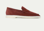 One-pedal Driving Flat Shoes With Frosted Suede
