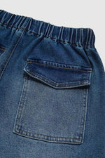 Non-elastic Elasticated Waist Wide Straight Pants