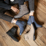 Worker Boot Men's Retro Lace Up High-top Martin Boots