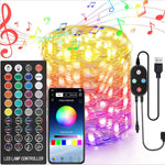 LED Light String 40-key Infrared Wireless Remote And Bluetooth Smart APP Control