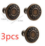 Nail-free pants extension buttons