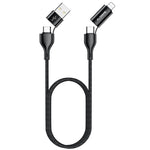 New 4-in-1 Mobile Phone Data Cable Wish3A Fast Charging Braided Data Cable