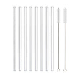 Glass Straws, Pearl Milk Tea Coarse Drinking Straws, Non-disposable Transparent Water Cups, Long Straws