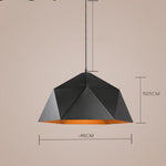 Nordic Balcony Bar Individual Single Head Restaurant Creative Geometric Chandelier