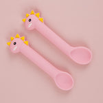 Baby Silicone Spoon Training Spoon Baby Feeding Soft Head Spoon Silicone Cartoon Spoon Tableware
