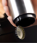 Creative Stainless Steel Beer Bottle Bar Press Opener Automatic Summer Party