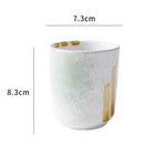 Japanese Style Ceramic Tea Cups Coffee Cups Kiln Pigmented Mugs Creativity Office Teacup Retro Drinkware