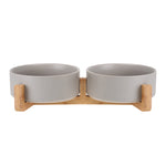 Cat Bowl Double Bowl Ceramic Dog Bowl Cat Food Bowl Pet Food Bowl Cat Food Rice Bowl Dog Bowl Dog Drinking Water Bowl Anti Overturning
