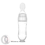 Safe Newborn Baby Feeding Bottle Toddler Silicone Squeeze Feeding Spoon Milk Bottle Baby Training Feeder Food Supplement