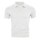 Casual Lapel Solid-Color Quick-Drying Business T-Shirt