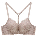 Front Button Bra Lace Without Steel Ring Bra