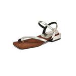 Low-heeled Open-toe Square-toe Breathable Beach Sandals