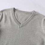 School-supplied Dark Gray Long-sleeve Knit Top