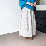 Japanese-style Literary Retro Midi Skirt For Spring And Autumn
