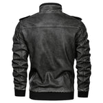 European And American Style Men's Pu Leather Coat