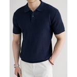 Men's Polo Knitted Short-Sleeve T-Shirt