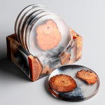 Resin pine coaster insulation teacup coaster