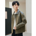 PU Leather Jacket Casual Pu Handsome Men's Clothing Loose Top Coat