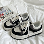 Special-interest Design Height Increasing Big Toe Double Color Plate Shoes
