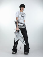 Figure-flattering Crew-neck Short-sleeve Top For Men