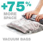 1 pc Hand Rolling Compression Vacuum Bag Border Foldable Compressed Home Clothes Plastic Storage Bag Space Saving Seal Bags