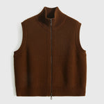 Women's Wool Loose-Knit Cardigan Vest