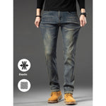 Men's Retro Slim-Fit Straight-Cut Casual Pants