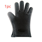 Food Grade Silicone Heat Resistant BBQ Glove Silicone Oven Mitts