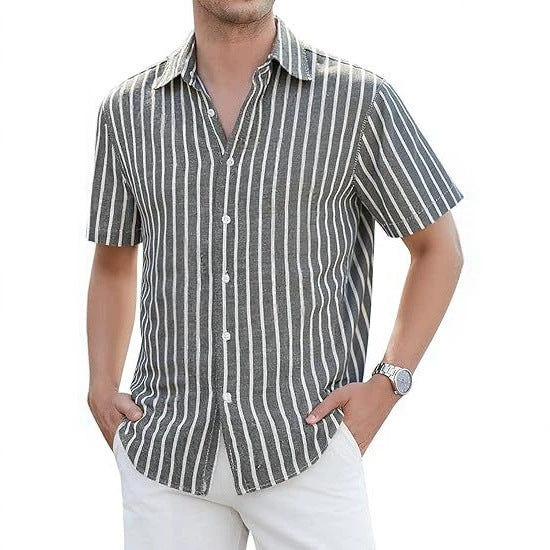 Mens Slim-fit Business Shirt Lightweight
