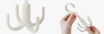 Rotary hanger, scarf, tie, scarf, clothes hanger, multi-functional plastic hanger for household use and space saving
