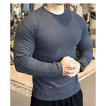 Mens Fashionable Casual Waffle-Weave Sweatshirt