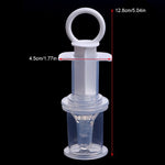 Baby syringe medicine feeder infant pacifier type medicine feeder