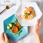 Matte Creative Ceramic Plate Western Dinner Plate