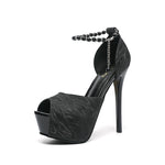 Waterproof Platform Hollow Fishmouth Sandal Woman