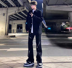 Mens High-street Edgy And Stylish Loose-fit Pants