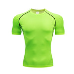 Compression Shirt, Compression Tee, Gym Top, Workout Shirt, Running T-shirt, Athletic Base Layer, Quick Dry, Stretch, Breathable, Fitness Undershirt