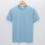 Mens Double-Sided Liquid-Ammonia Mercerized Cotton T-Shirt