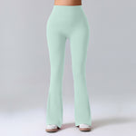 Women's Summer Thin Yoga Pants, Hip-Lifting Flared Fitness Pants, Quick-Dry Stretch Sports Pants, Slim-Fit Bootcut Trousers